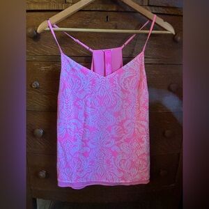 Lilly Pulitzer Pink and White Patterned Top